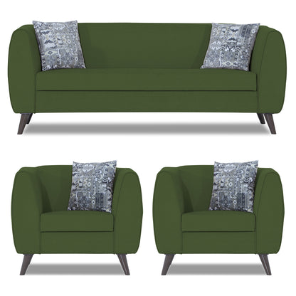 Adorn India Mason 3+1+1 5 Seater Sofa Set (Aqua Blue)