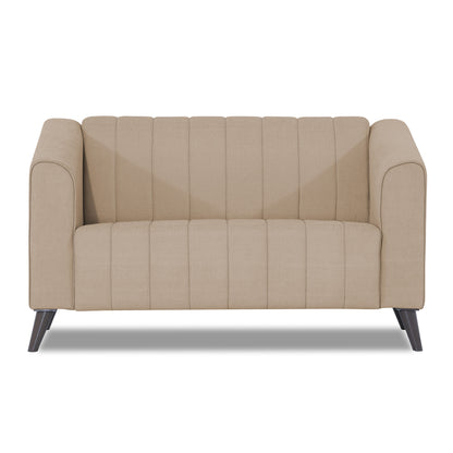 Adorn India Premium Laurel 2 Seater Sofa (Beige) (3 Year Warranty)