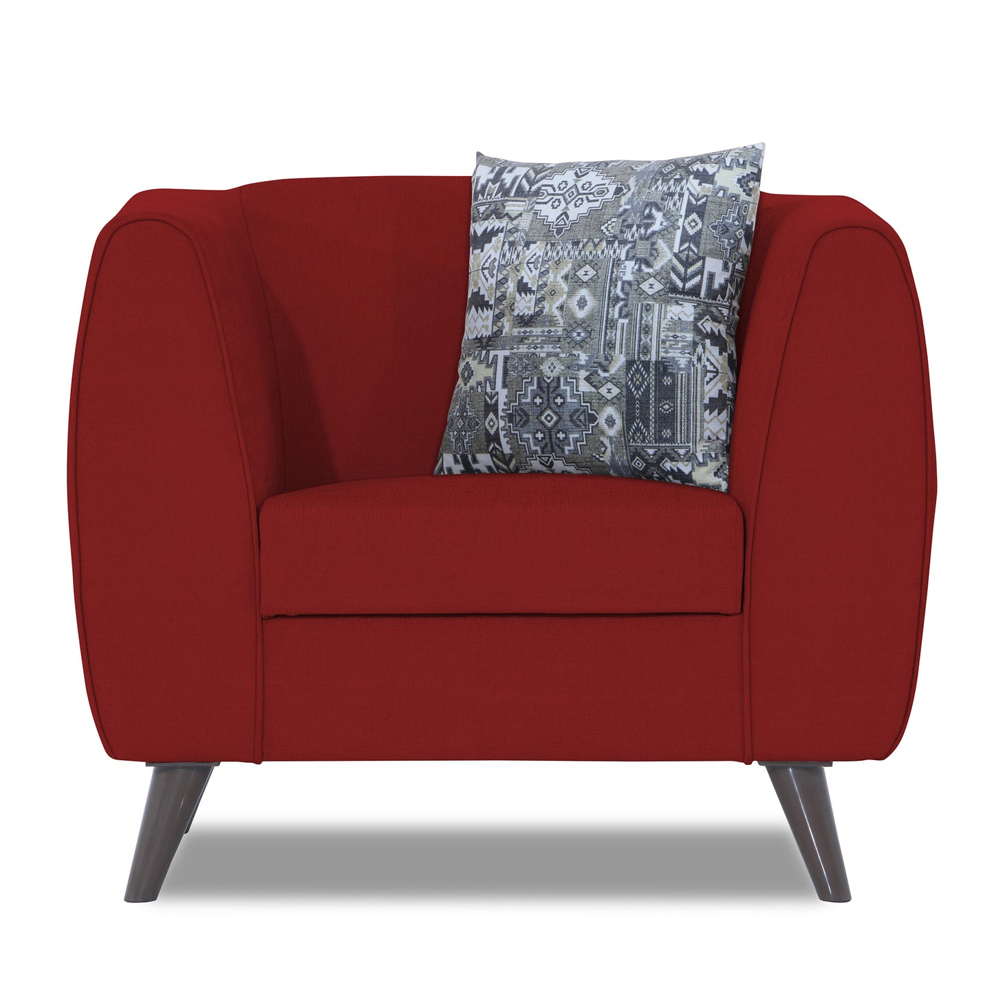 Adorn India Mason 1 Seater Sofa (Aqua Blue)