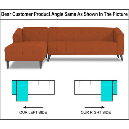 Adorn India Exclusive Mystic L Shape 6 Seater Sofa Set (LHS) (3 Year Warranty)