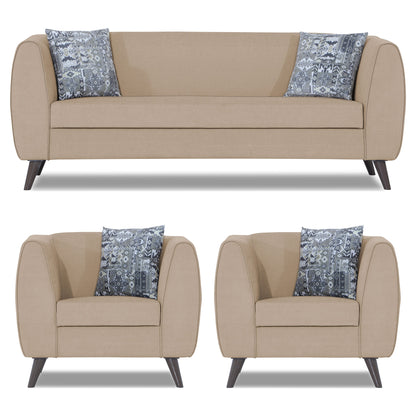 Adorn India Mason 3+1+1 5 Seater Sofa Set (Aqua Blue)