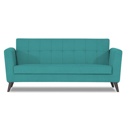 Adorn India Dannis 3 Seater Sofa (Aqua Blue) (3 Year Warranty)
