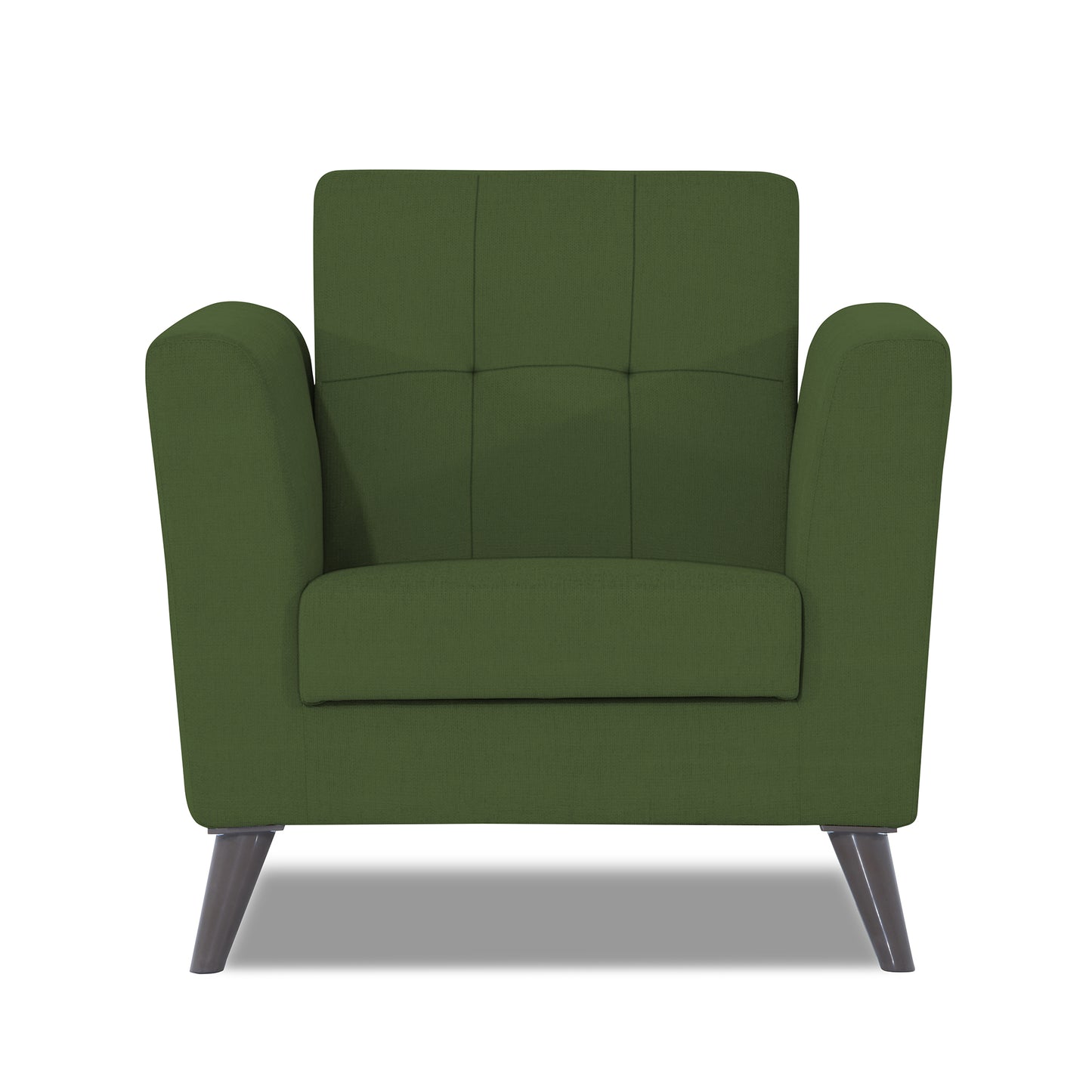 Adorn India Dannis 1 Seater Sofa (Green) (3 Year Warranty)