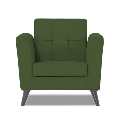 Adorn India Dannis 1 Seater Sofa (Green) (3 Year Warranty)
