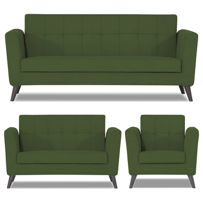 Adorn India Dannis 3+2+1 6 Seater Sofa Set (Green) (3 Year Warranty)