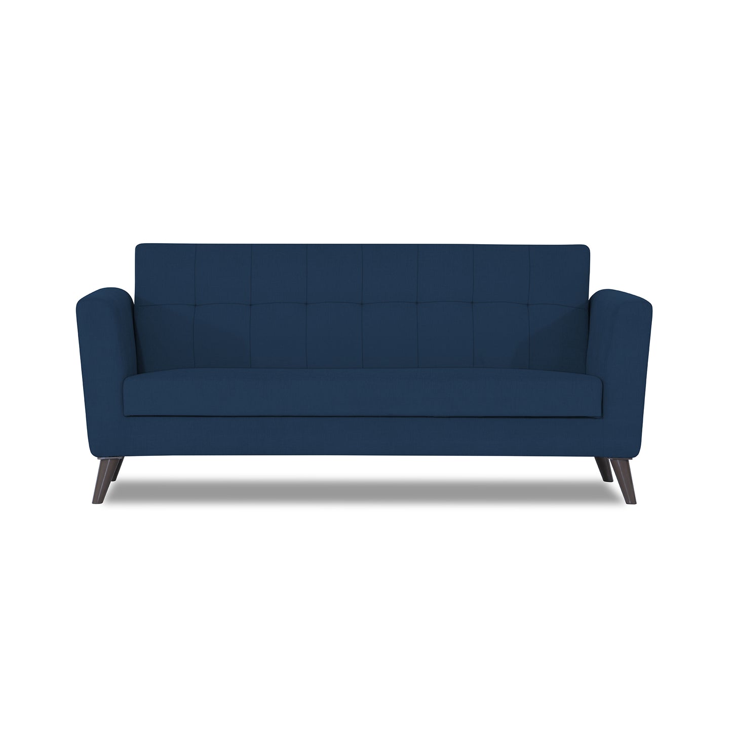 Adorn India Dannis 3 Seater Sofa (Blue) (3 Year Warranty)