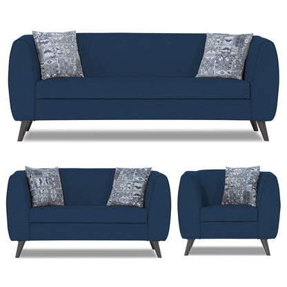 Adorn India Mason 3+2+1 6 Seater Sofa Set (Aqua Blue)