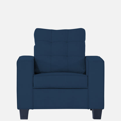 Adorn India Raptor 1 Seater Sofa (Blue)