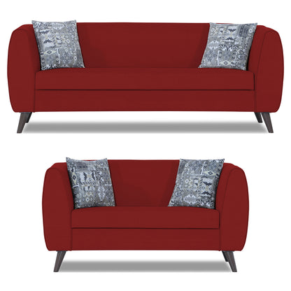 Adorn India Mason 3+2 5 Seater Sofa Set (Aqua Blue)