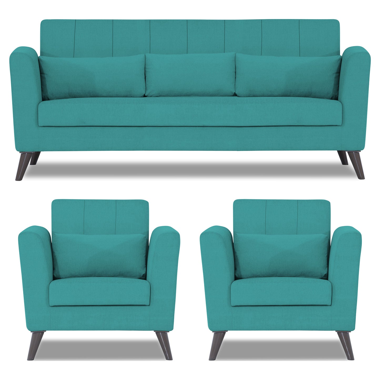 Adorn India Daniel 3+1+1 5 Seater Sofa Set
