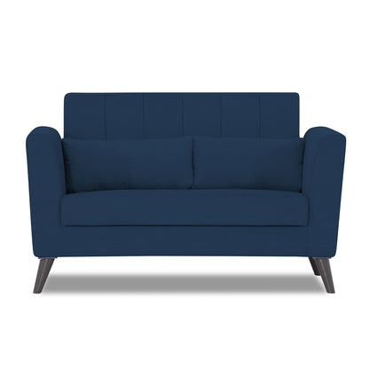 Adorn India Daniel 2 Seater Sofa (Blue) (3 Year Warranty)