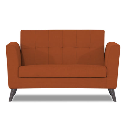 Adorn India Dannis 2 Seater Sofa (Rust) (3 Year Warranty)