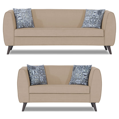 Adorn India Mason 3+2 5 Seater Sofa Set (Aqua Blue)