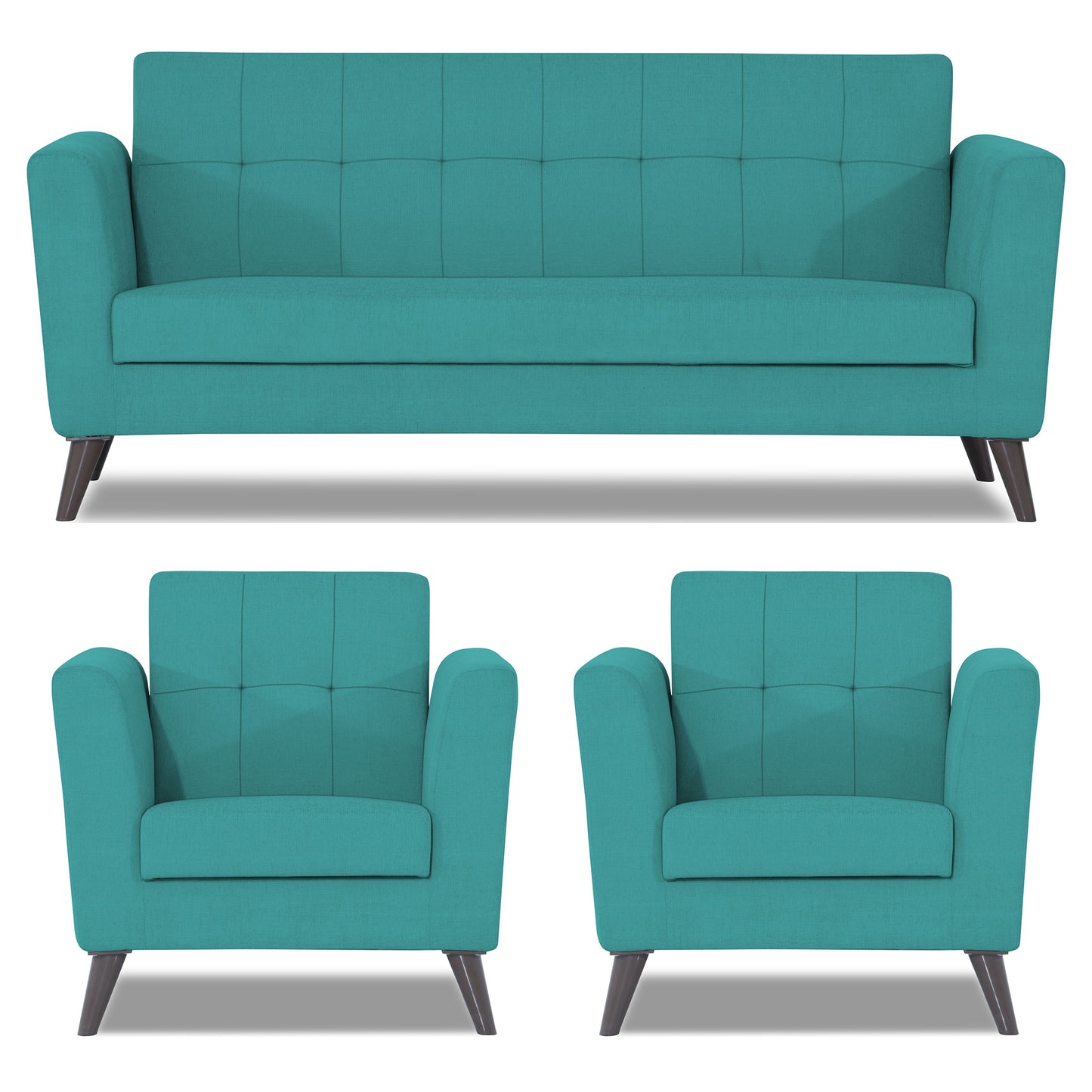 Adorn India Dannis 3+1+1 5 Seater Sofa Set