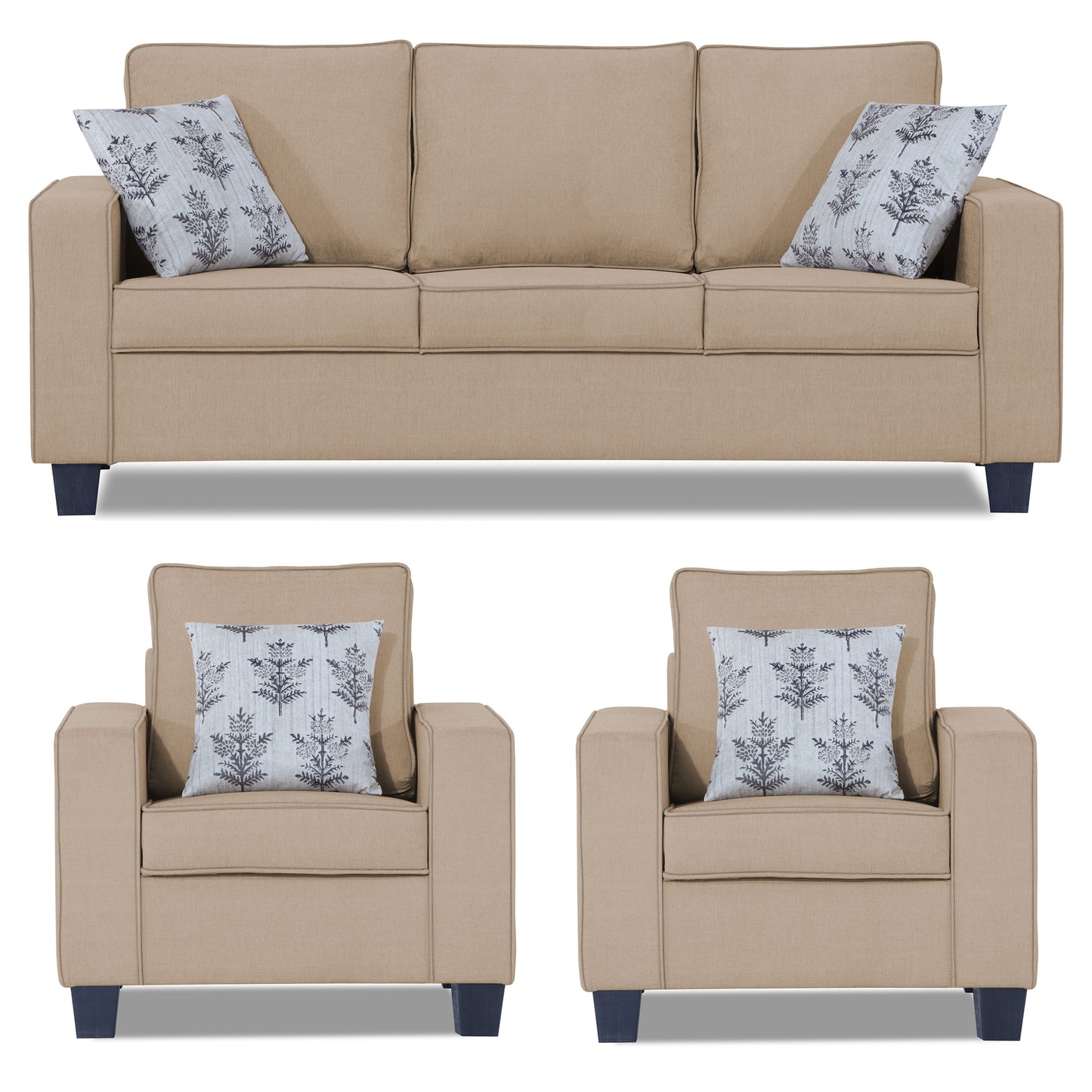 Adorn India Camden 5 Seater 3-1-1 Sofa Set