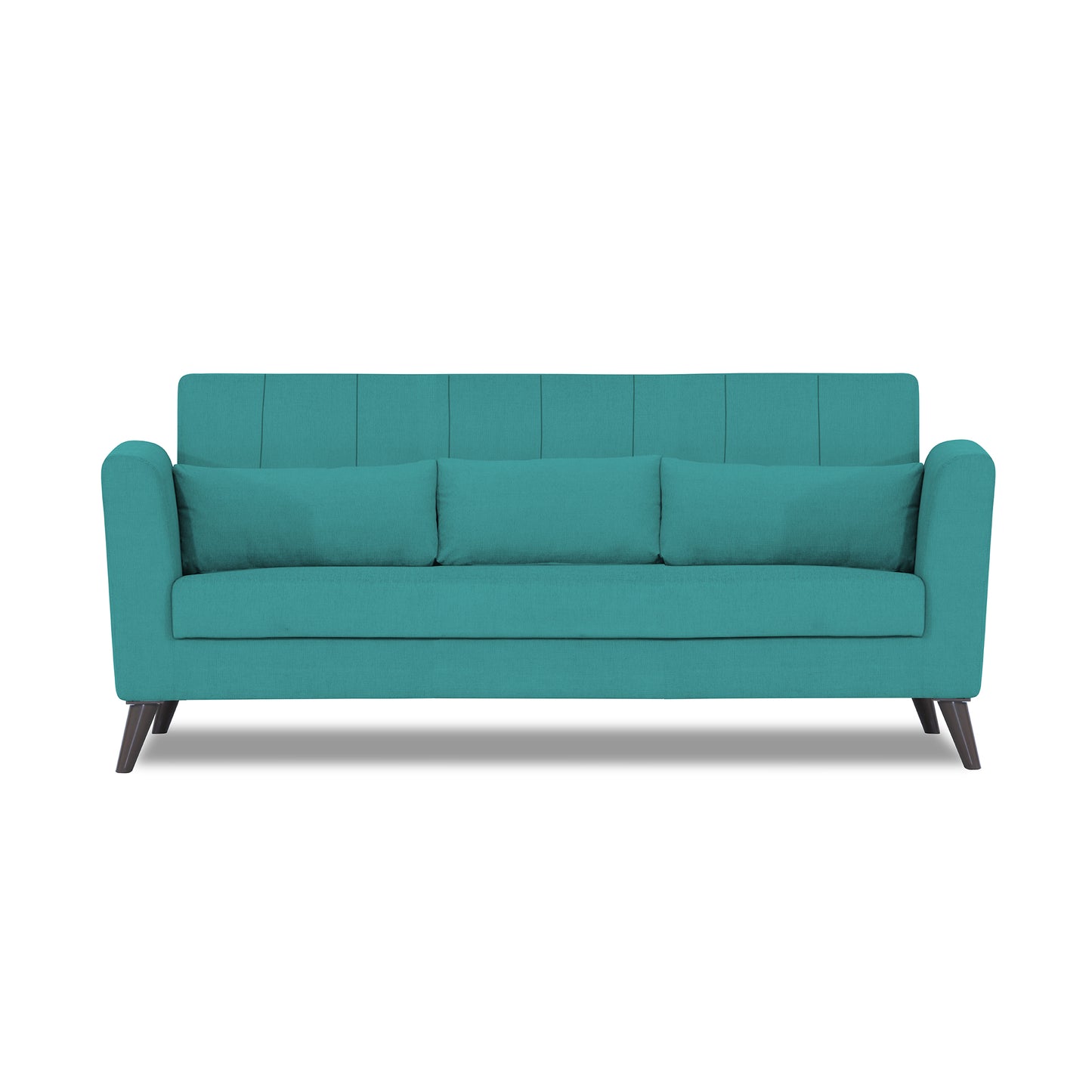 Adorn India Daniel 3 Seater Sofa (Aqua Blue) (3 Year Warranty)