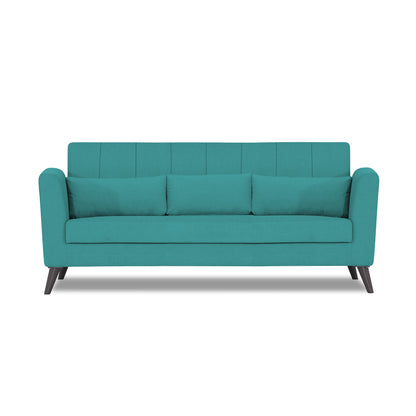 Adorn India Daniel 3 Seater Sofa (Aqua Blue) (3 Year Warranty)
