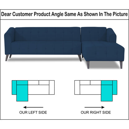 Adorn India Exclusive Mystic L Shape 6 Seater Sofa Set (RHS) (3 Year Warranty)