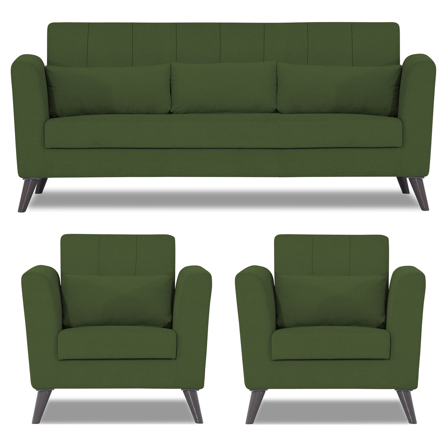 Adorn India Daniel 3+1+1 5 Seater Sofa Set