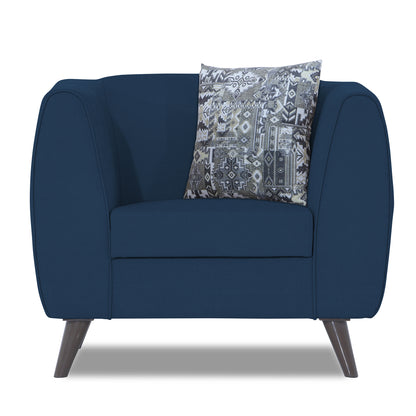 Adorn India Mason 1 Seater Sofa (Aqua Blue)