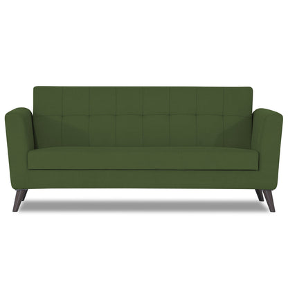 Adorn India Dannis 3 Seater Sofa (Green) (3 Year Warranty)