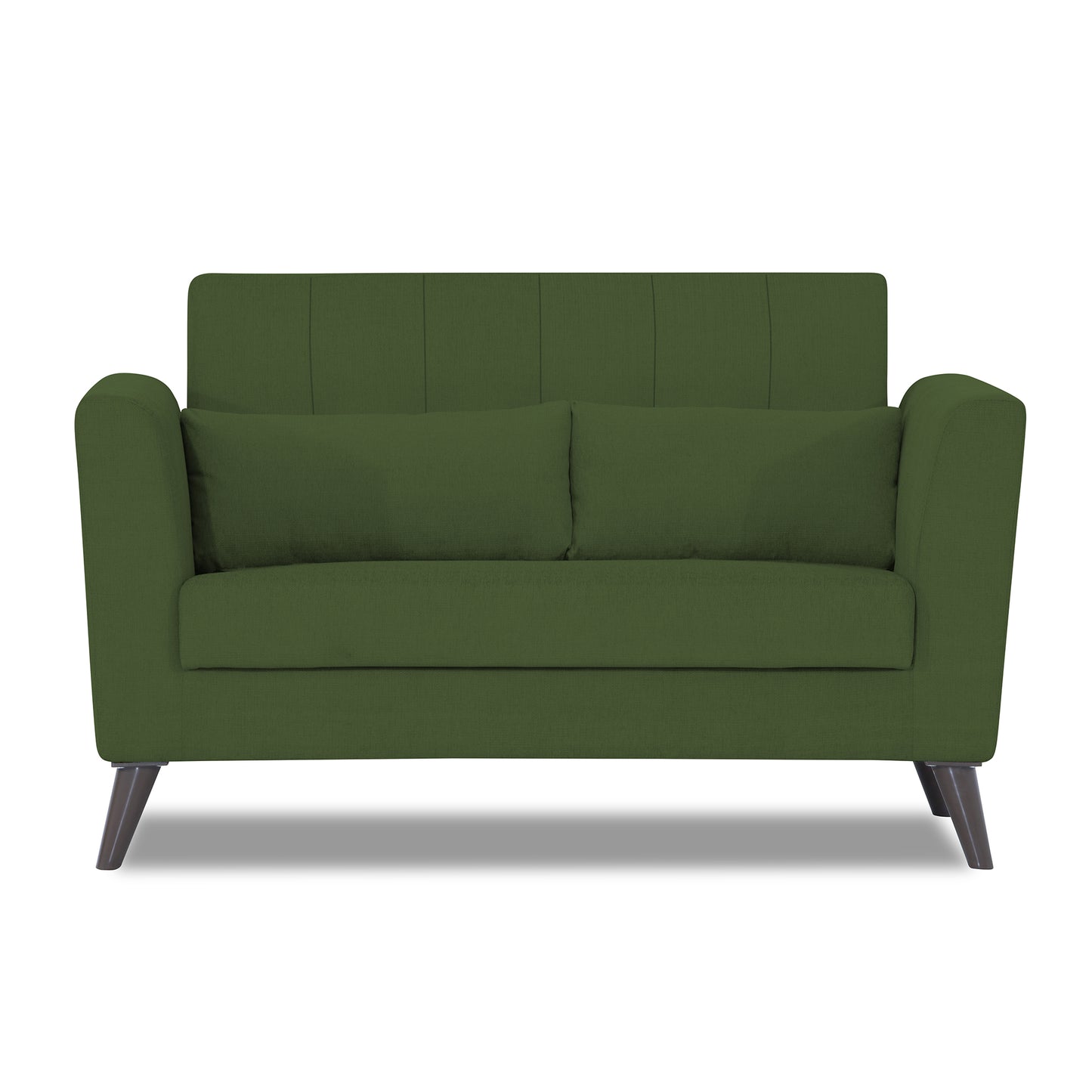 Adorn India Daniel 2 Seater Sofa (Green) (3 Year Warranty)