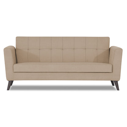 Adorn India Dannis 3 Seater Sofa (Beige) (3 Year Warranty)
