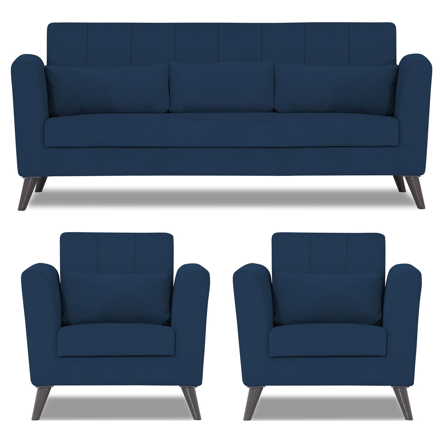 Adorn India Daniel 3+1+1 5 Seater Sofa Set