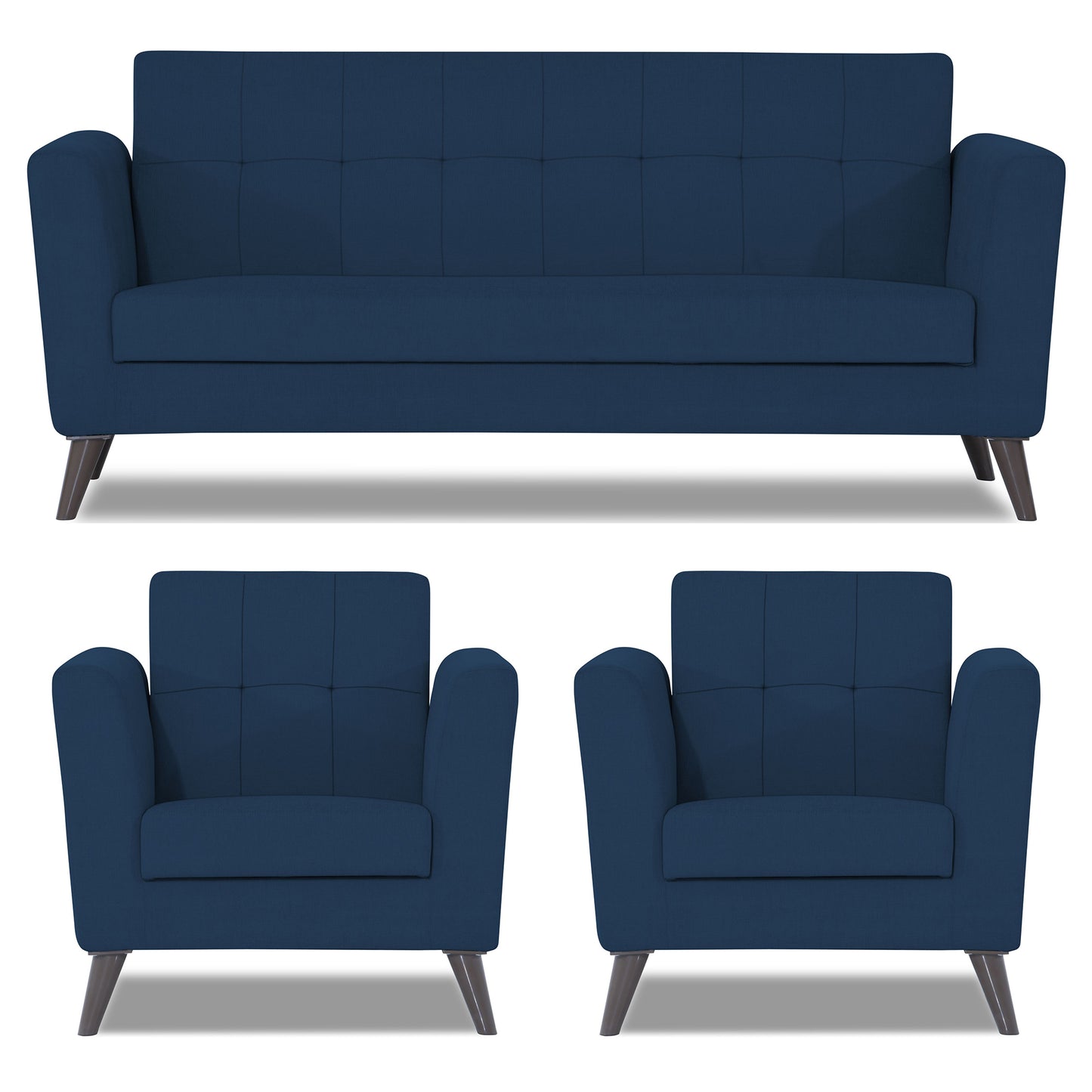 Adorn India Dannis 3+1+1 5 Seater Sofa Set
