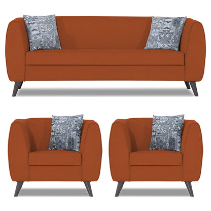 Adorn India Mason 3+1+1 5 Seater Sofa Set (Aqua Blue)