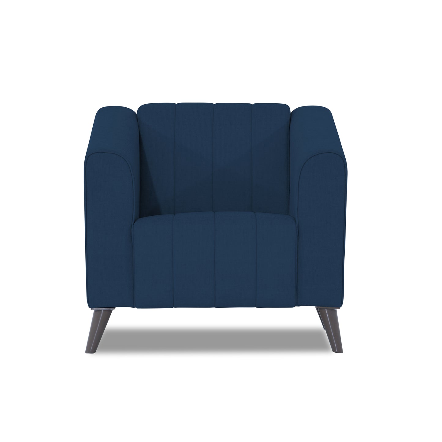 Adorn India Premium Laurel 1 Seater Sofa (Blue) (3 Year Warranty)