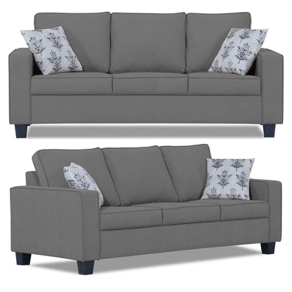 Adorn India Camden 3+2+1 6 Seater Sofa Set (Aqua Blue) (3 Year Warranty)