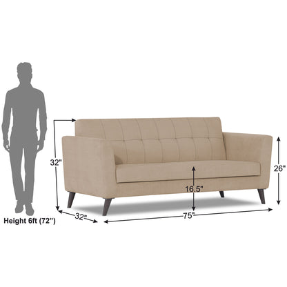 Adorn India Dannis 3 Seater Sofa
