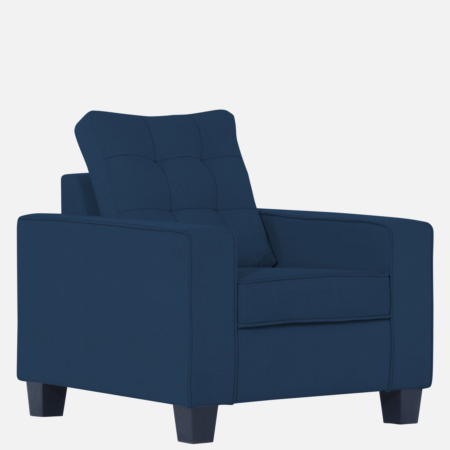 Adorn India Raptor 1 Seater Sofa (Blue)