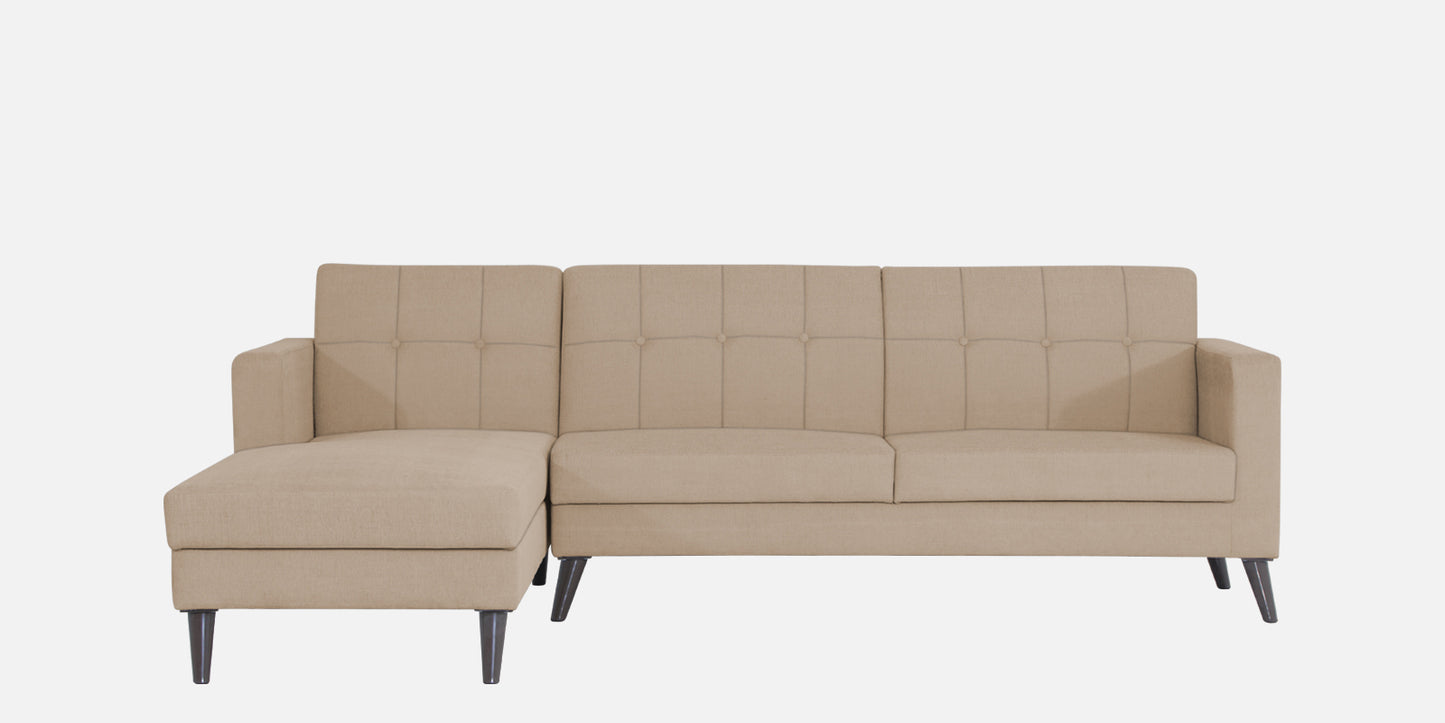 Adorn India Chilly L Shape 6 Seater Sofa Set LHS (Beige) (3 Year Warranty)