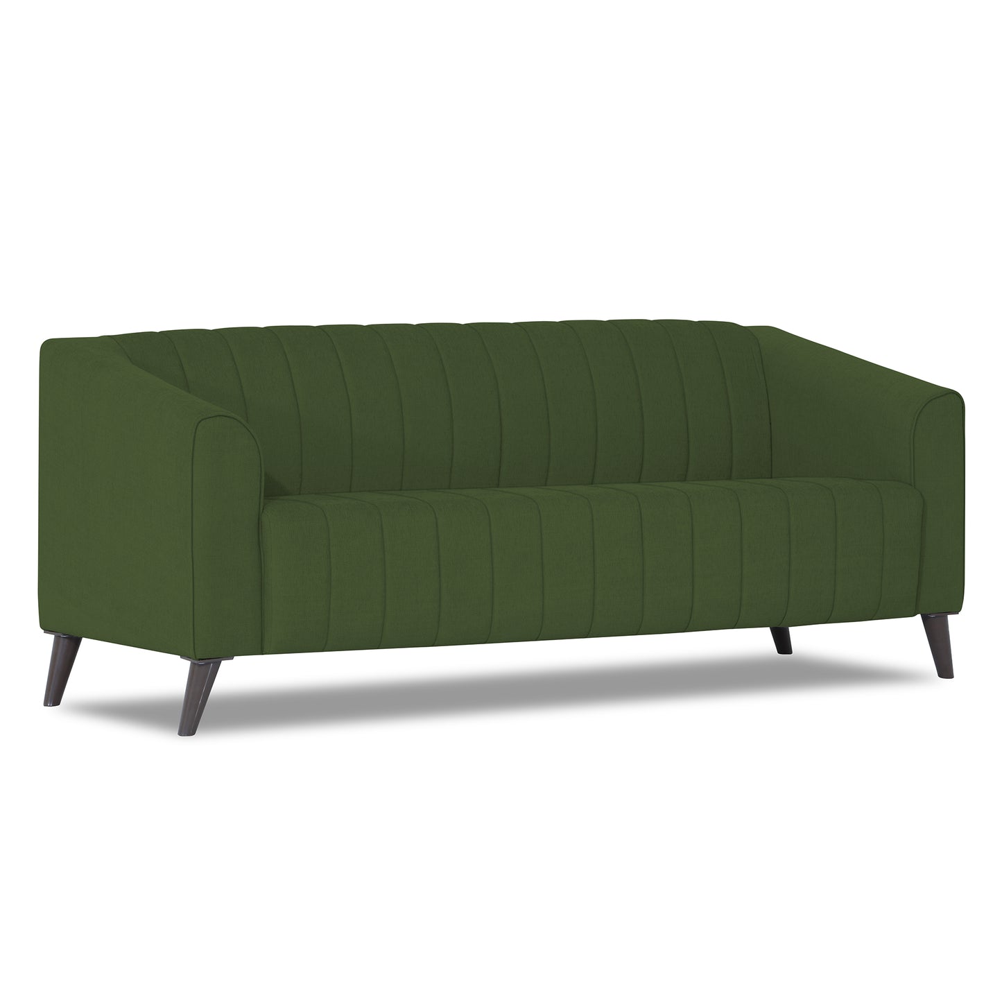 Adorn India Premium Laurel 3 Seater Sofa (Green) (3 Year Warranty)