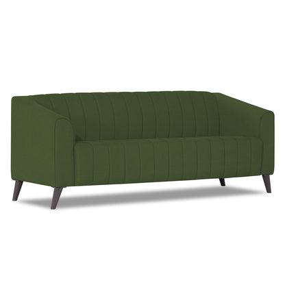Adorn India Premium Laurel 3 Seater Sofa (Green) (3 Year Warranty)