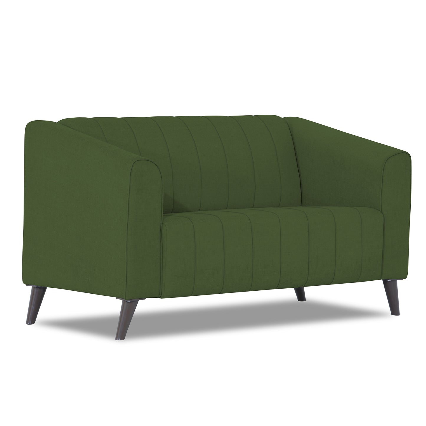 Adorn India Premium Laurel 2 Seater Sofa (Green) (3 Year Warranty)