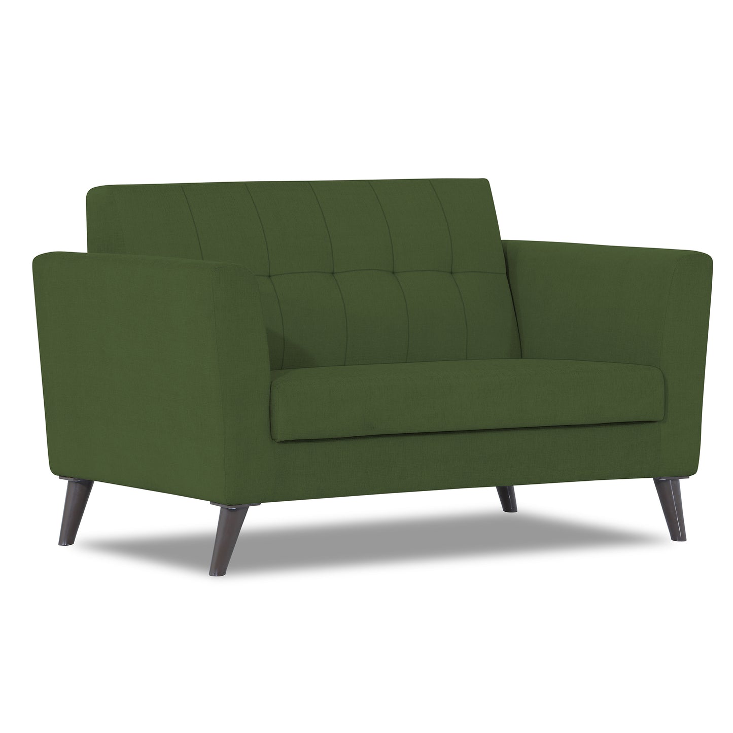 Adorn India Dannis 2 Seater Sofa (Green) (3 Year Warranty)