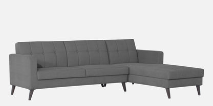 Adorn India Chilly L Shape 6 Seater Sofa Set RHS (Grey) (3 Year Warranty)