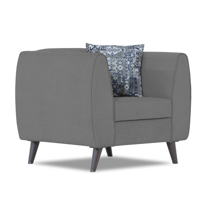 Adorn India Mason 1 Seater Sofa (Aqua Blue)