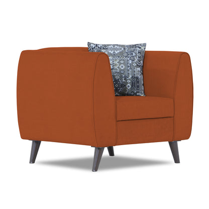 Adorn India Mason 1 Seater Sofa (Aqua Blue)