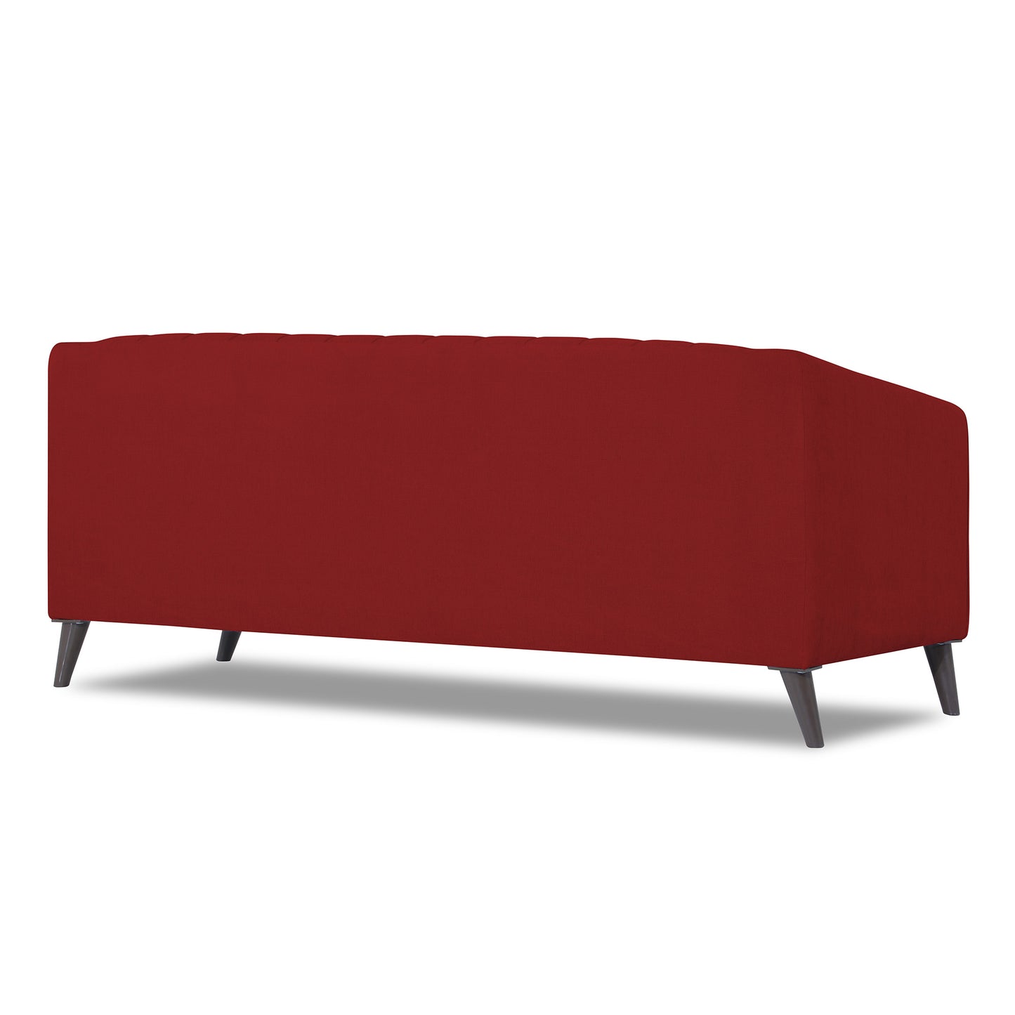 Adorn India Premium Laurel 3 Seater Sofa (Red) (3 Year Warranty)
