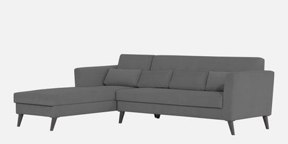 Adorn India Daniel L Shape 6 Seater Sofa Set LHS (Grey) (3 Year Warranty)