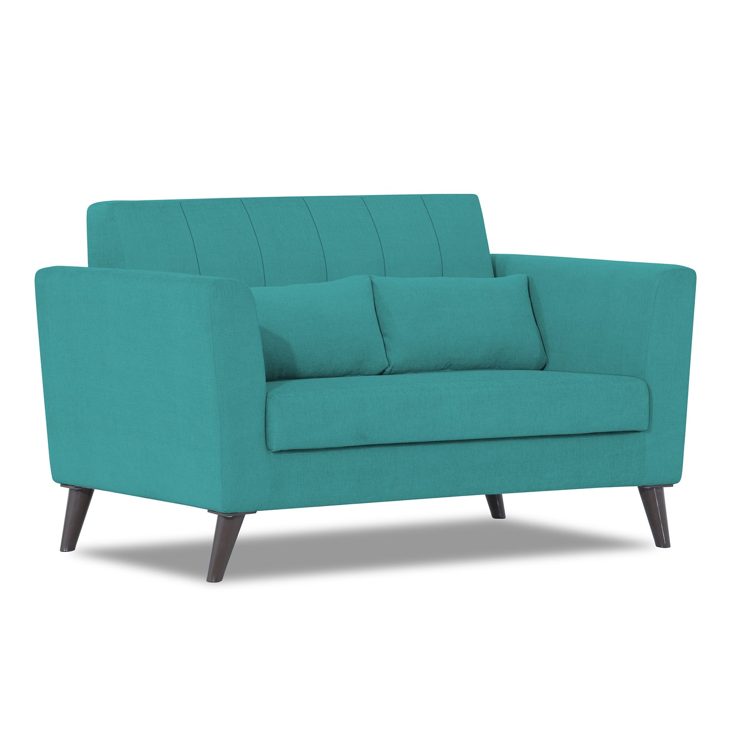 Adorn India Daniel 2 Seater Sofa (Aqua Blue) (3 Year Warranty)