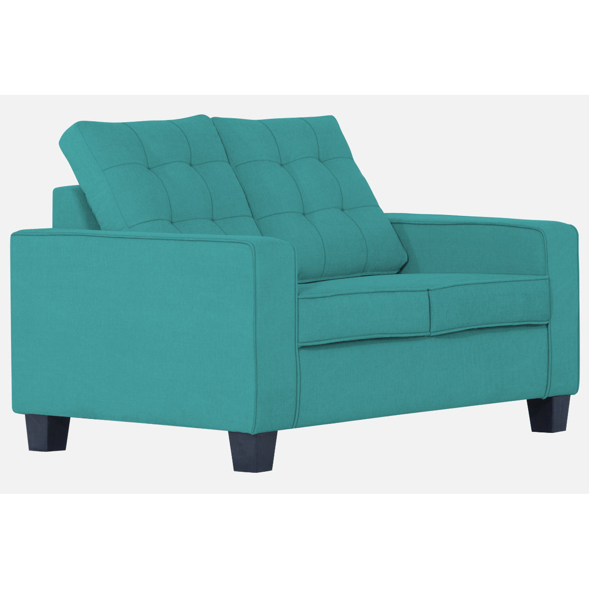 Adorn India Raptor 2 Seater Sofa (Aqua Blue)