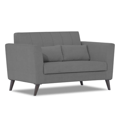 Adorn India Daniel 2 Seater Sofa (Grey) (3 Year Warranty)