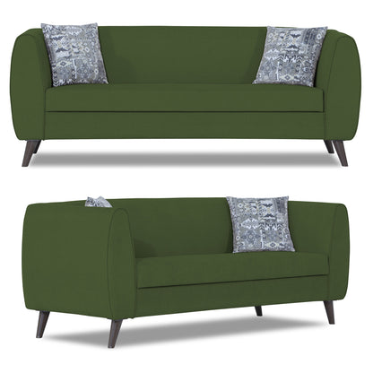 Adorn India Mason 3+1+1 5 Seater Sofa Set (Aqua Blue)