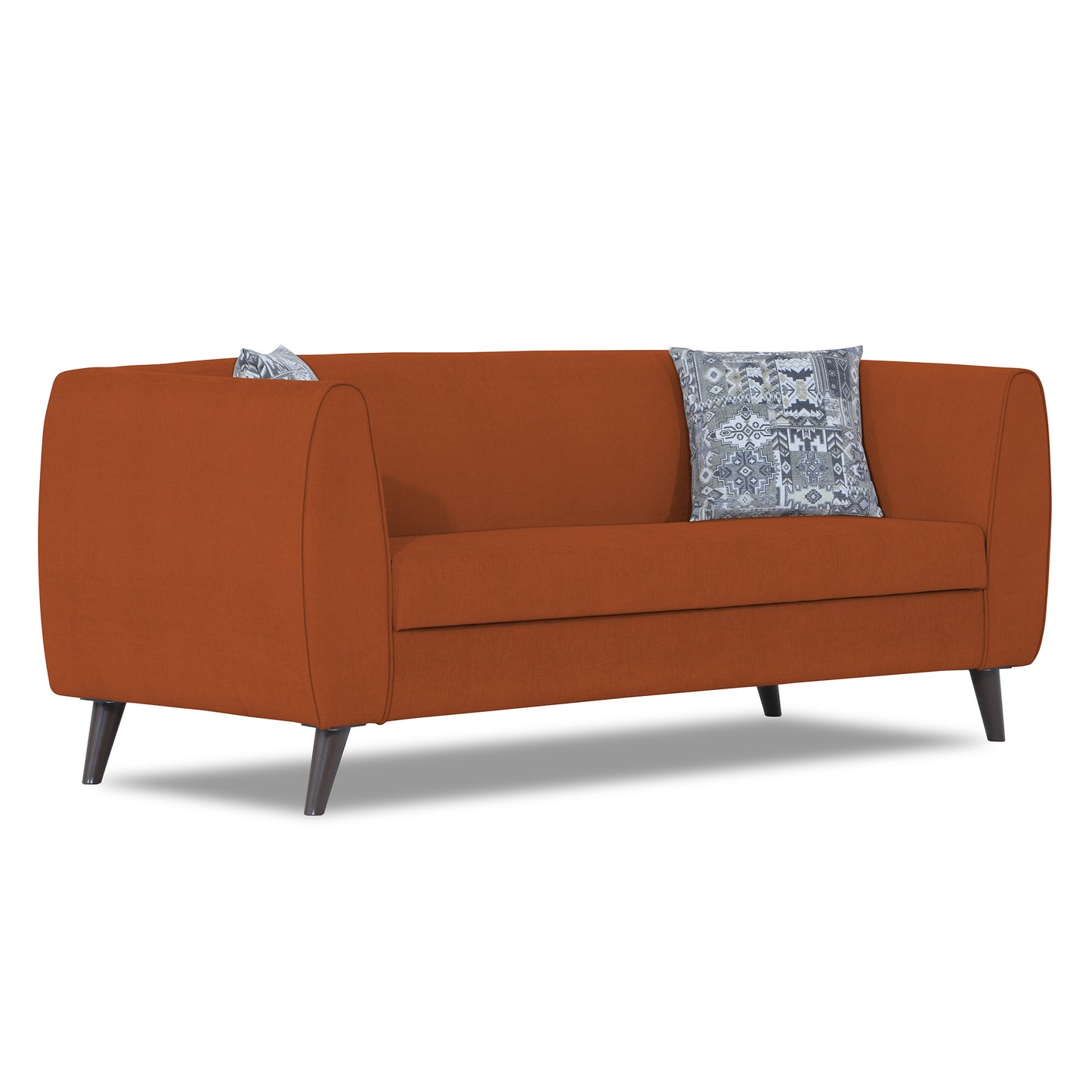 Adorn India Mason 3 Seater Sofa (Aqua Blue)