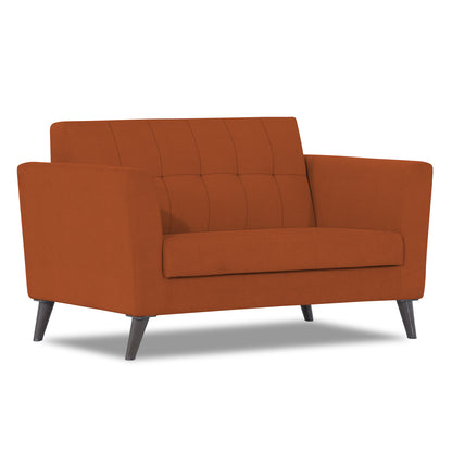 Adorn India Dannis 2 Seater Sofa (Rust) (3 Year Warranty)